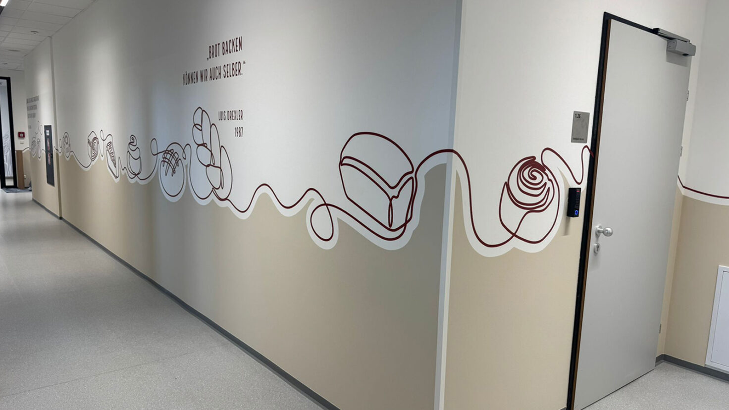 Interspar Bäckerei Wandgestaltung mit Folien