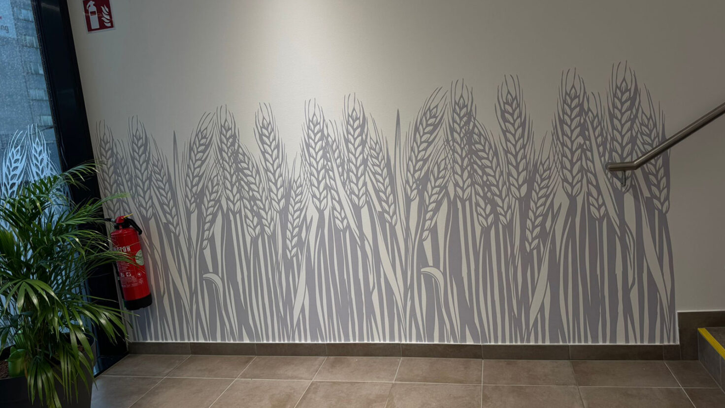 Interspar Bäckerei Wandgestaltung mit Folien