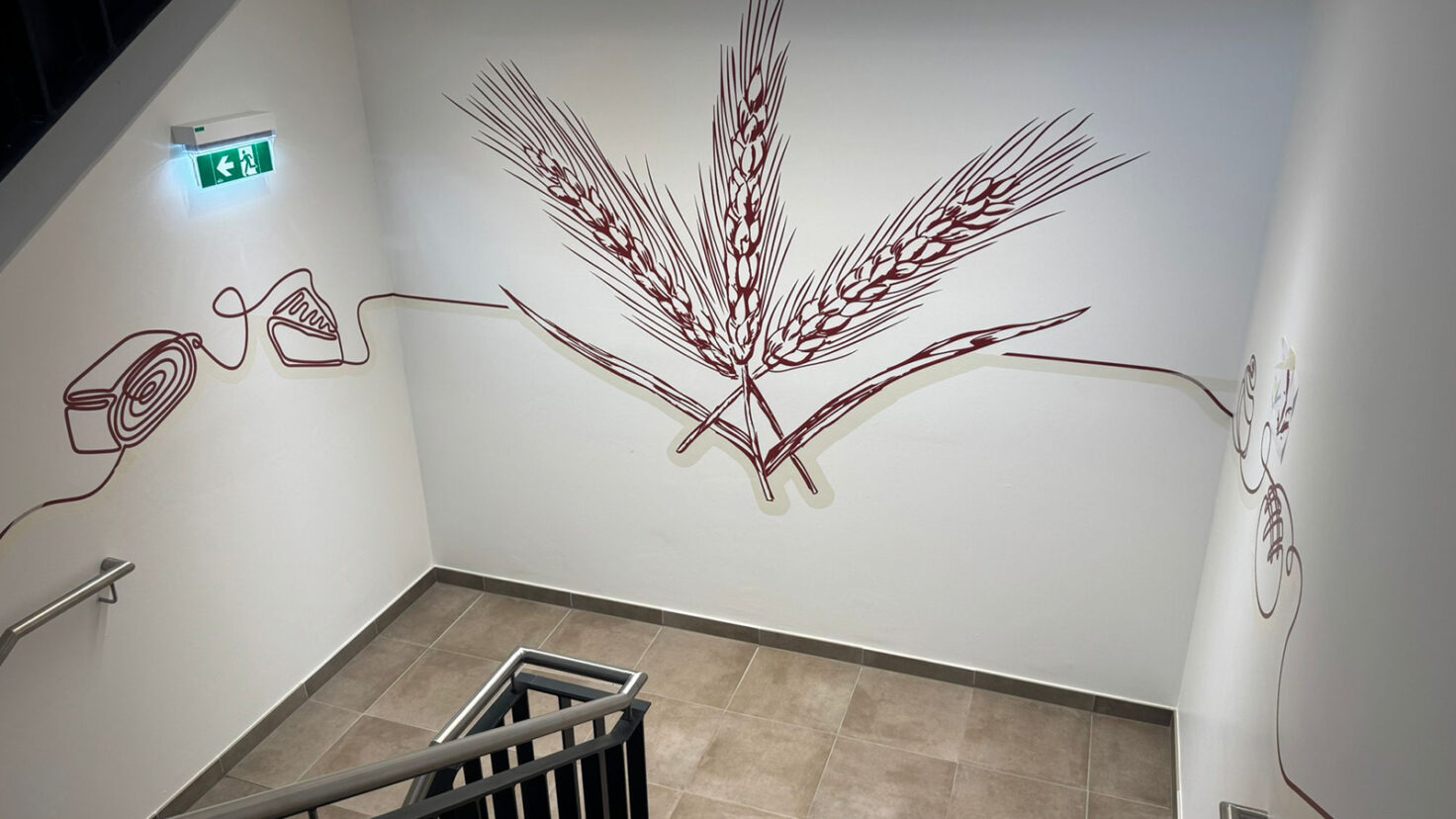 Interspar Bäckerei Wandgestaltung mit Folien