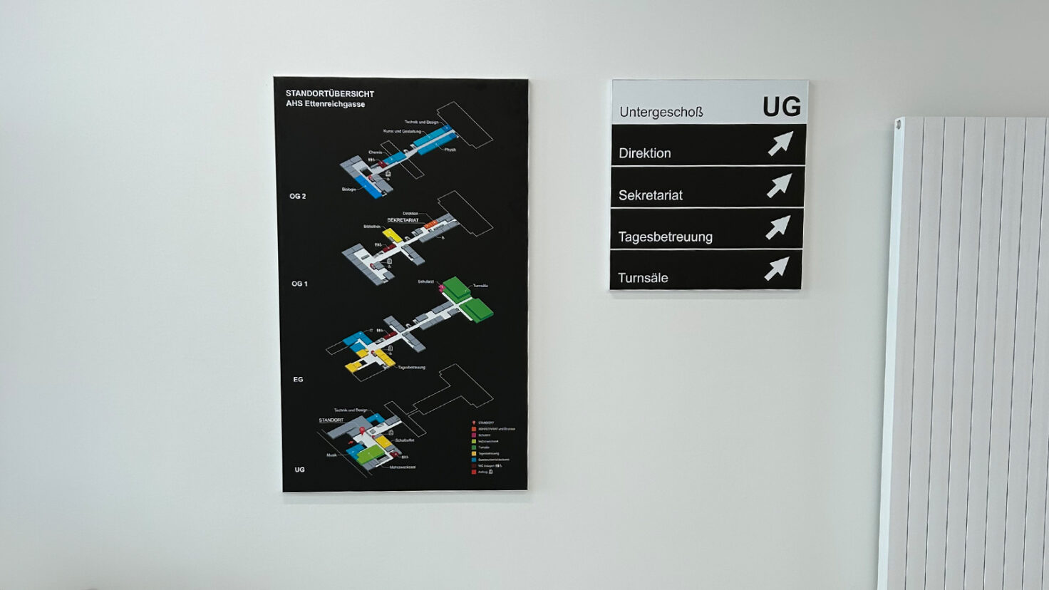 AHS Ettenreichgasse Wandschilder 1